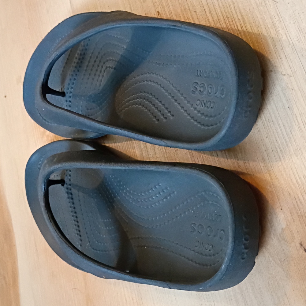 Crocs Women's Black Flip Flops - Picture 6 of 6